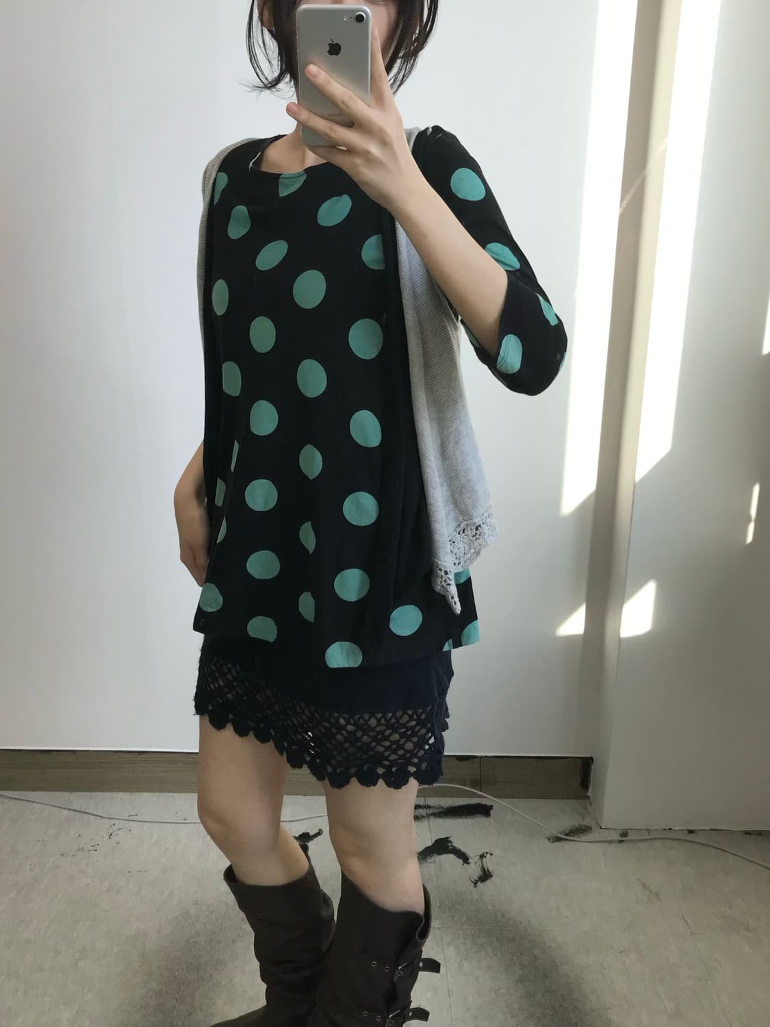 빈티지 레이어드 니트 베스트 상품이미지1