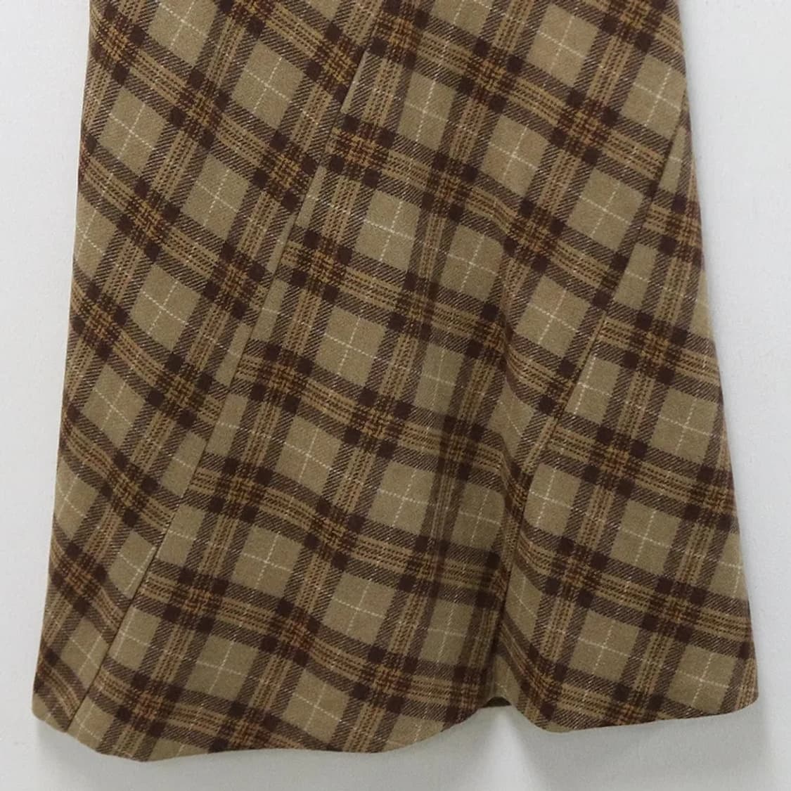 CRYSTALBEAM 체크 울 스커트 64467 상품이미지4