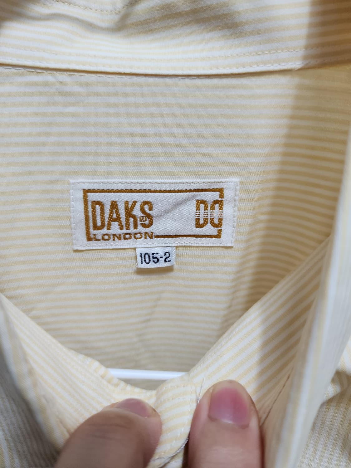 (105) 닥스 노랑 셔츠  상품이미지3