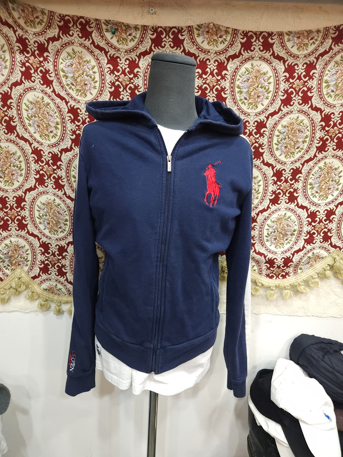 폴로 랄프로렌 2006 us open 빅포니 네이비 후드 집업 상품이미지1