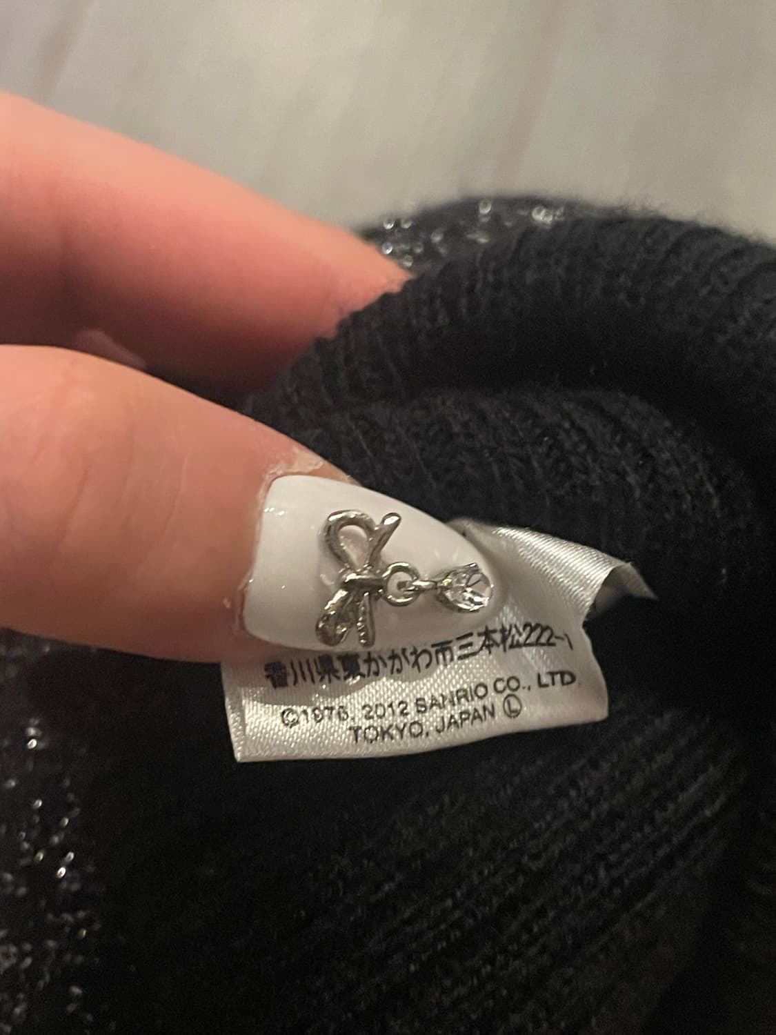 12s 고전키티 헬로키티 산리오 갸루 글리터 리본 네코미미 블랙핑크 비니 상품이미지8