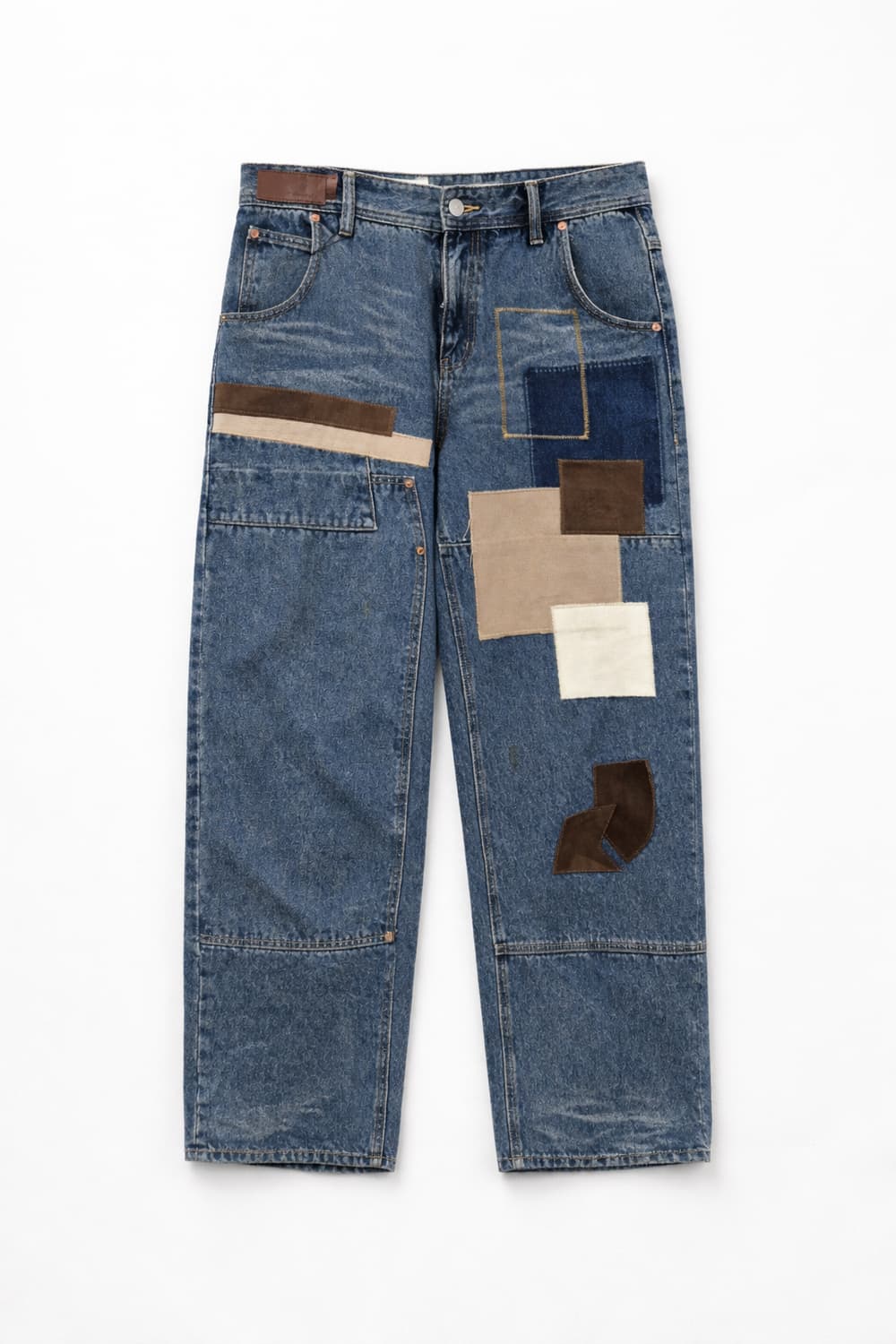 Andersson Bell 패치워크 와이드 데님 팬츠 M 상품이미지1