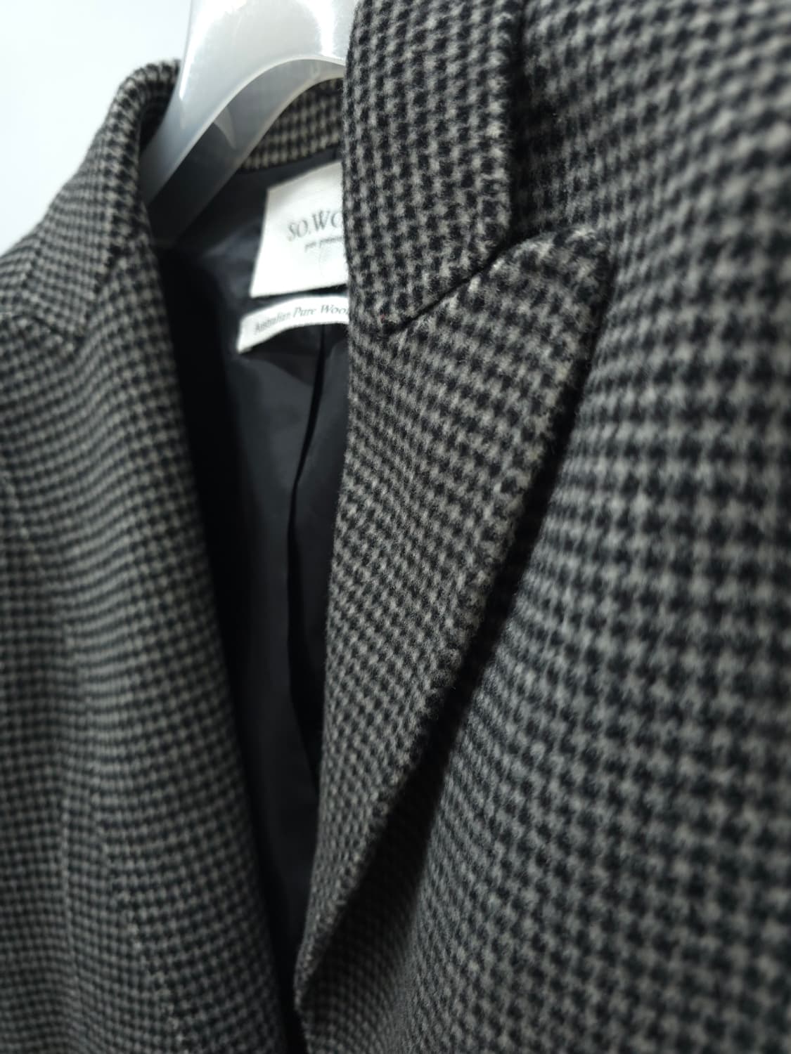 소울(SO.WOOL) 울100% 체크 블레이져자켓 (66) 상품이미지4