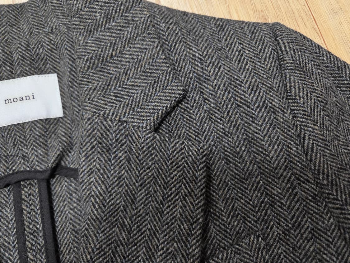 모아니(MOANI) 헤링본 울자켓 프리사이즈 새상품 상품이미지5