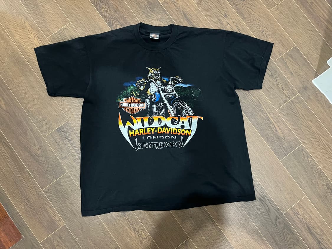(XL) Made in USA 할리 데이비슨 반팔 티셔츠 상품이미지1