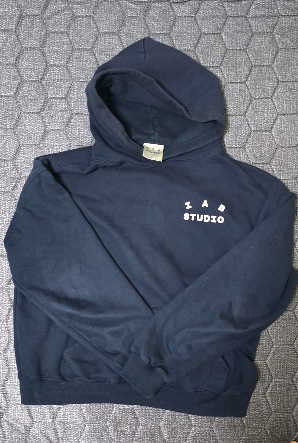 IAB 아이앱스튜디오 셋업 후드 트레이닝세트 상하 L 네이비 상품이미지1