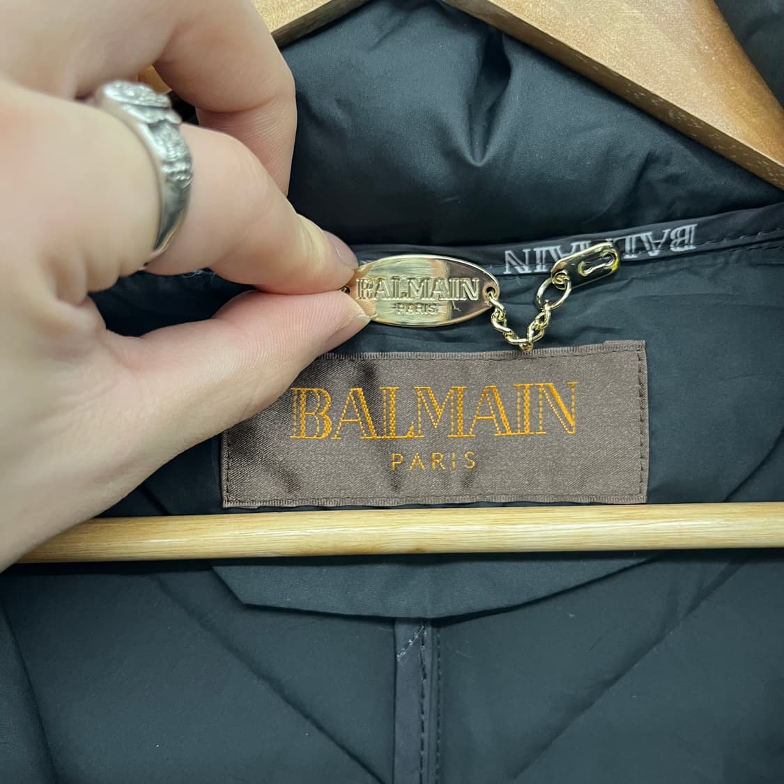 발망 블랙 롱 패딩 점퍼 여성L 상품이미지6