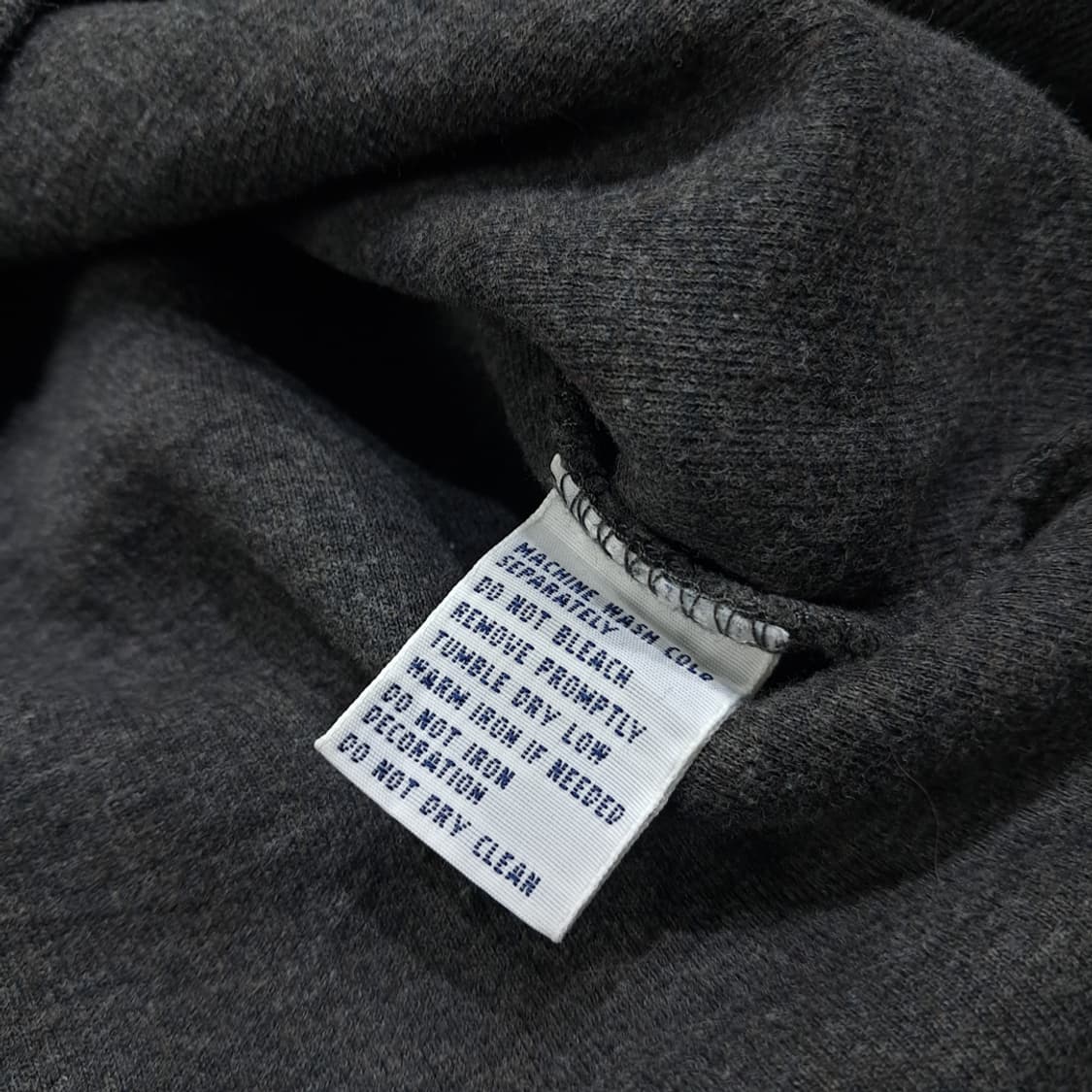 CL193 폴로 코튼 레더풀러 피케 차콜 하프집업 니트 스웨터 상품이미지5