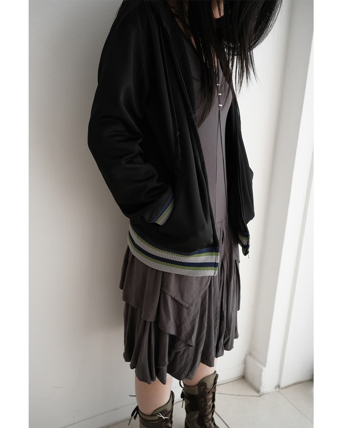 Mesh hood zip-up 상품이미지8