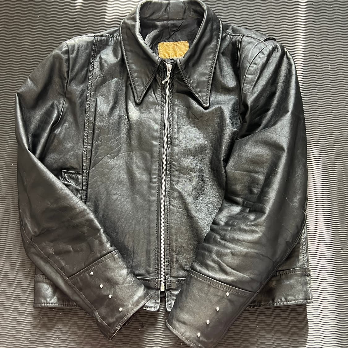 1960s Sears 시어스 차심 싱글 스포츠 레더자켓 (103) 상품이미지2