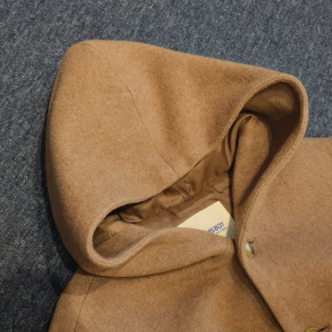 빔즈보이 베이지 울 코트 상품이미지2