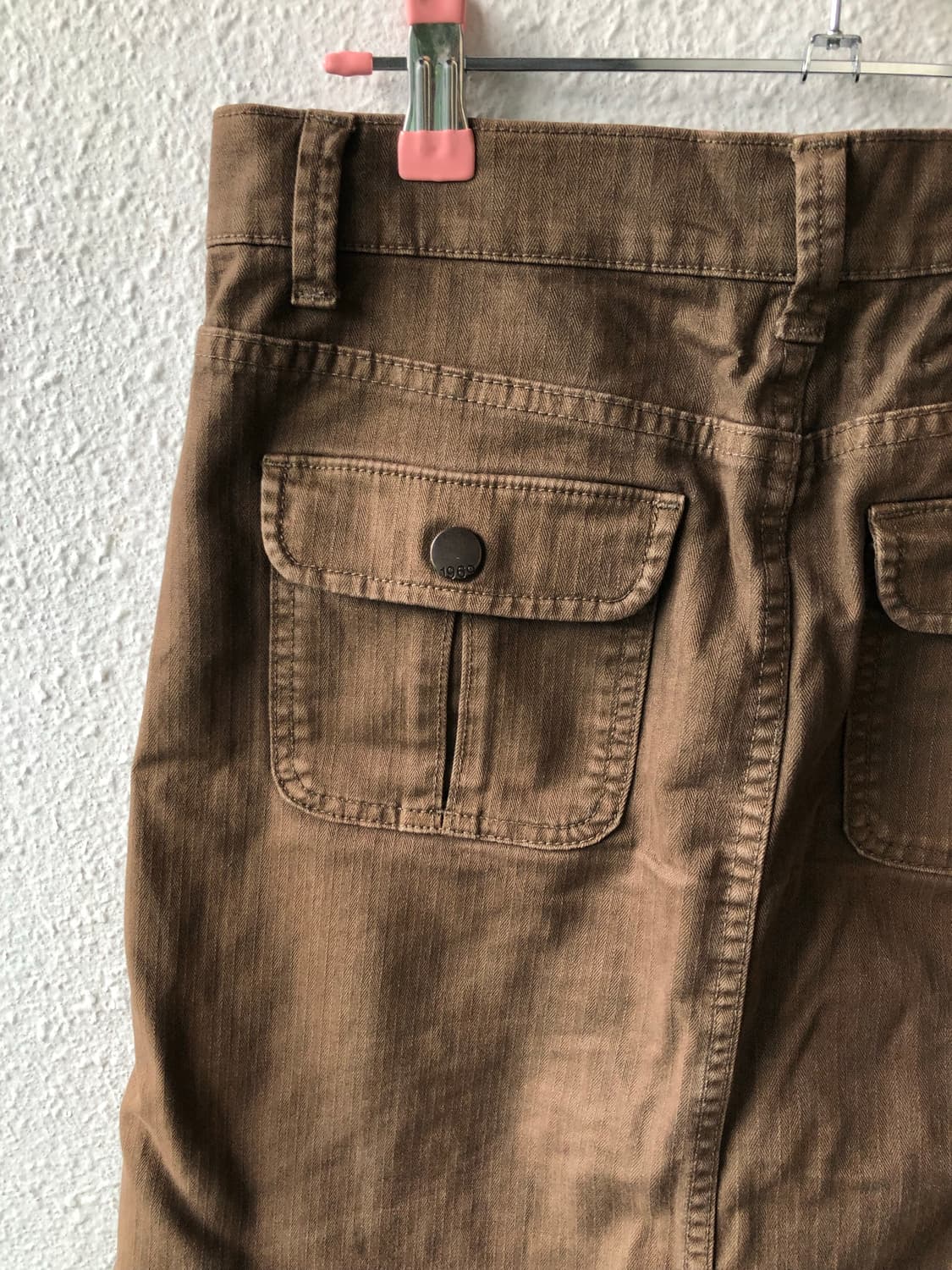 브라운 미디 카고스커트 상품이미지4