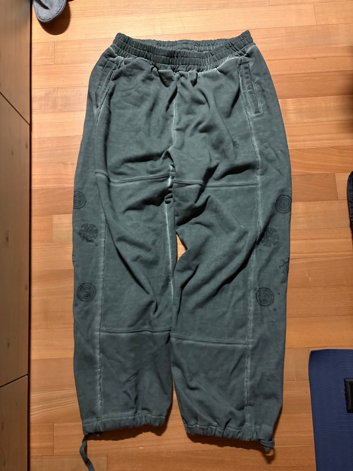 밀로아카이브 스프레드 이지 워시드 팬츠 페이드 그린 상품이미지2