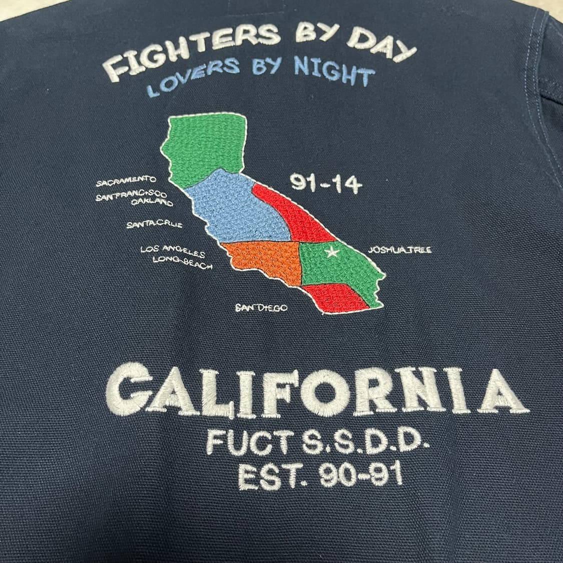 FUCT SSDD 퍽트 베트남 수베니어 자수 캔버스 자켓 XL사이즈 상품이미지5