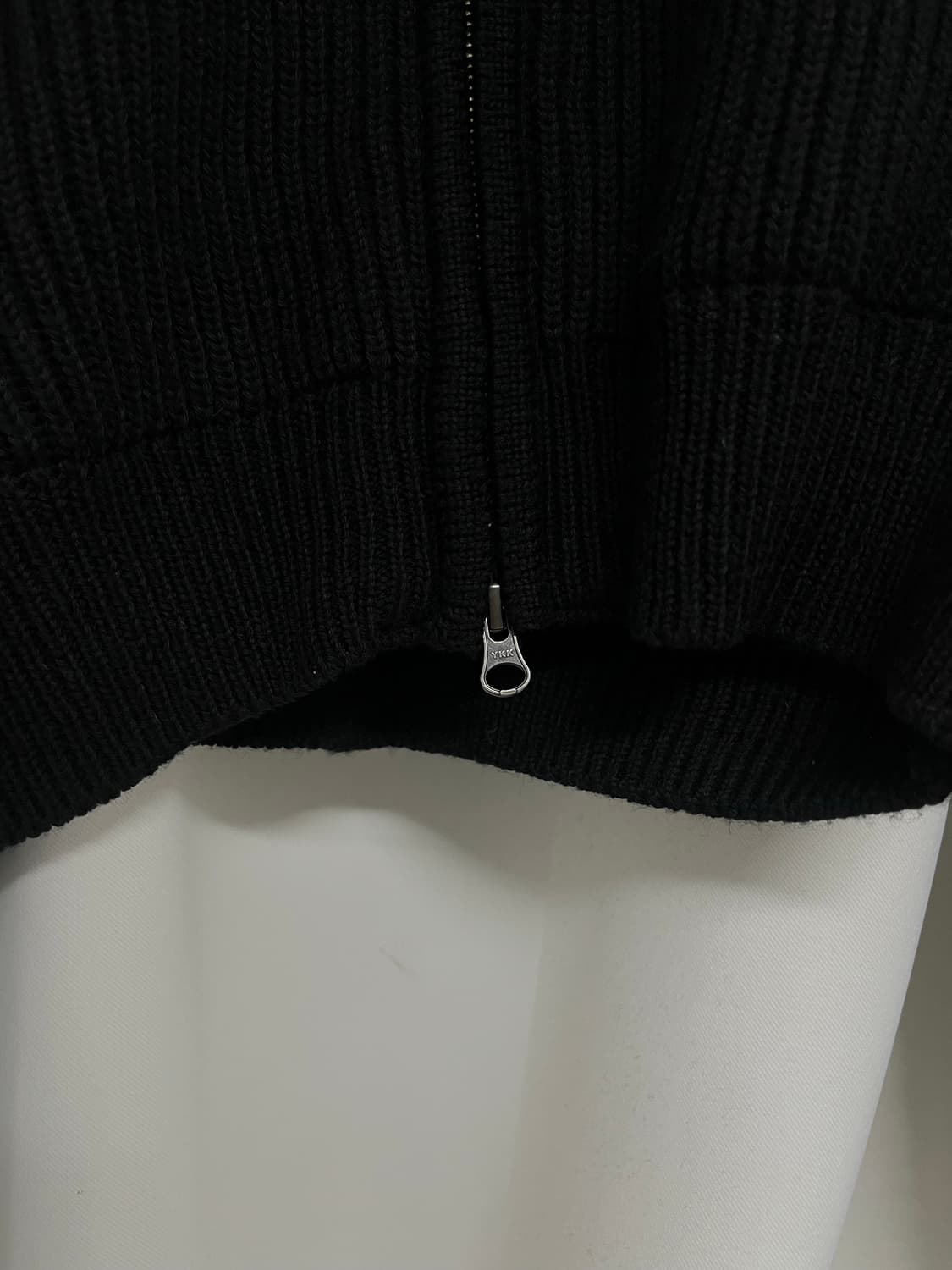 아모멘토 니트 블루종_Black_0 상품이미지5