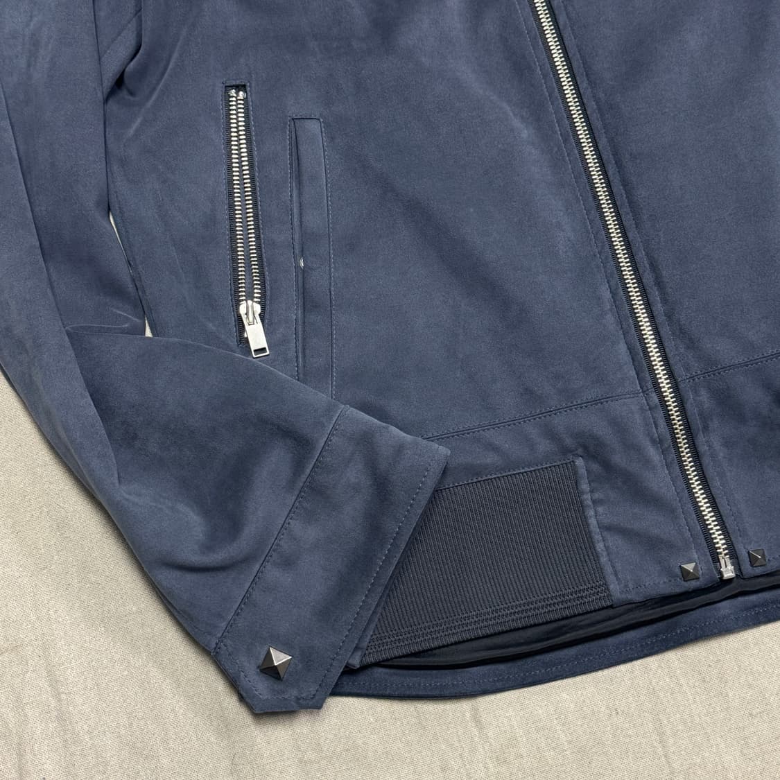 시스템 락스터드 스웨이드 자켓 100 상품이미지5