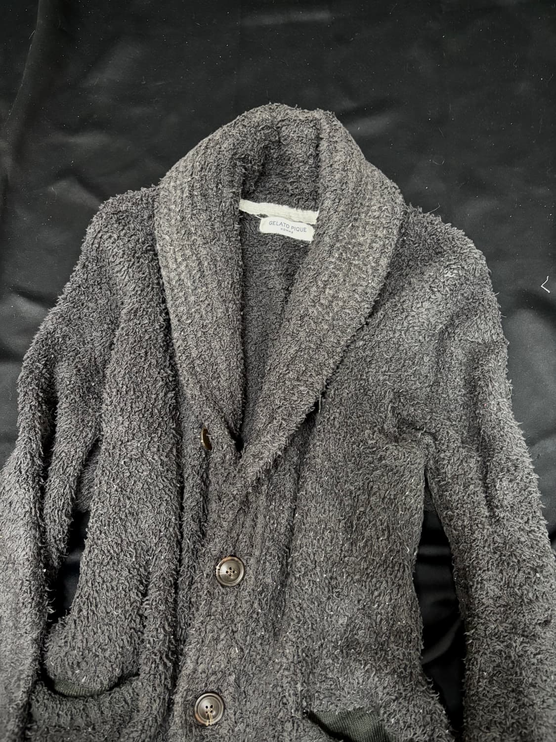 [GELATO PIQUE] Stipe Detail Grey Knit Ca 상품이미지8