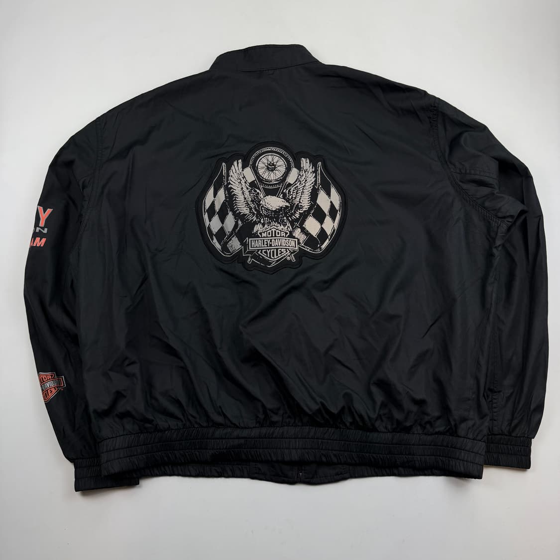 90s 할리데이비슨 빅로고 바람막이 바이커 자켓 상품이미지5