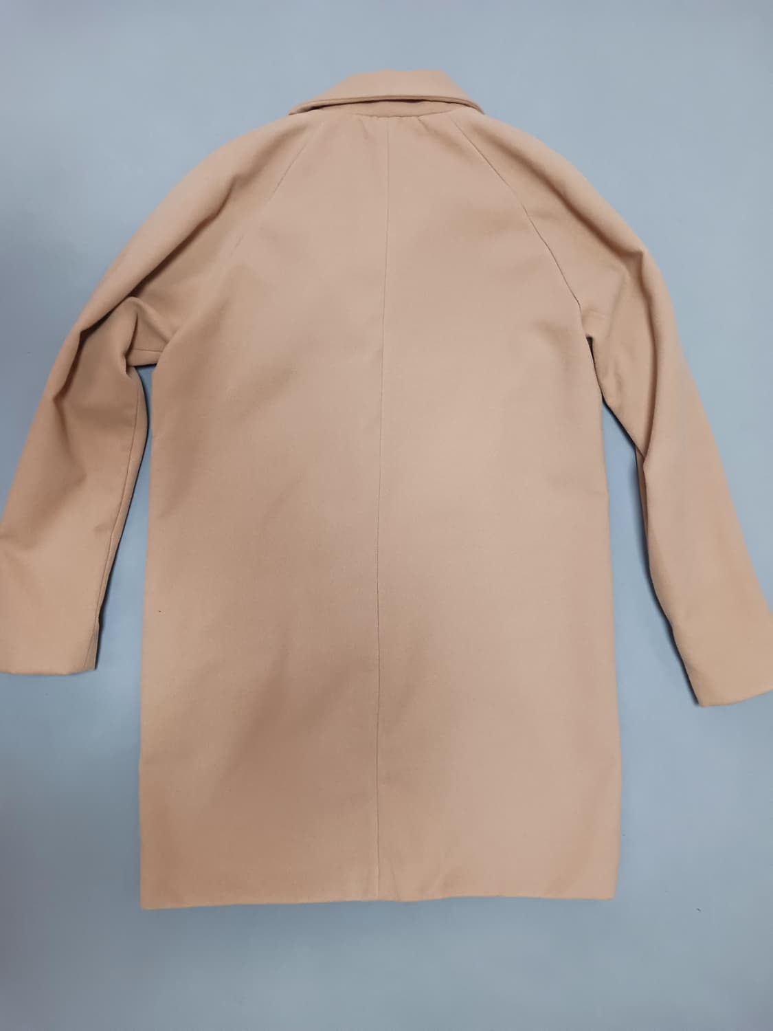 [L] 알루몰루 울혼방 4버튼 싱글 브러스티드 코트 베이지 상품이미지7