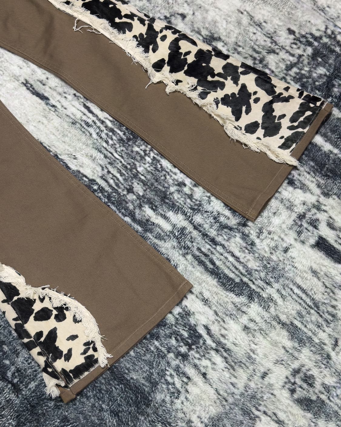 {Silfeds} Unborn Calf Fringe Flare Denim 상품이미지7