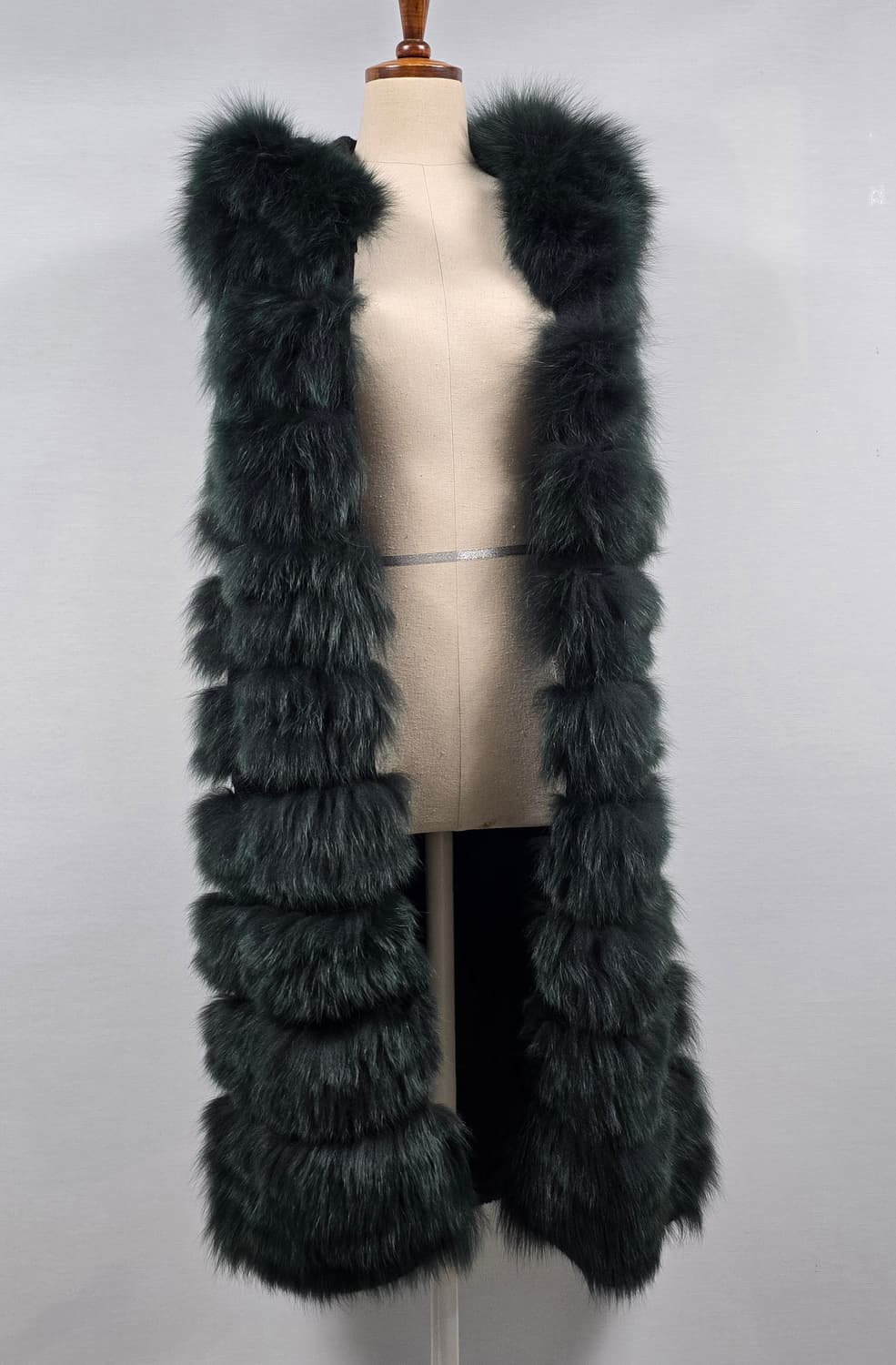 Theory 띠어리 폭스 그린 울 후드 베스트 S 상품이미지3