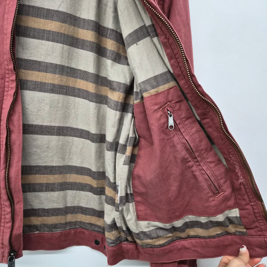 칼하트 와인색 디트로이트 자켓 남녀공용 S 상품이미지8