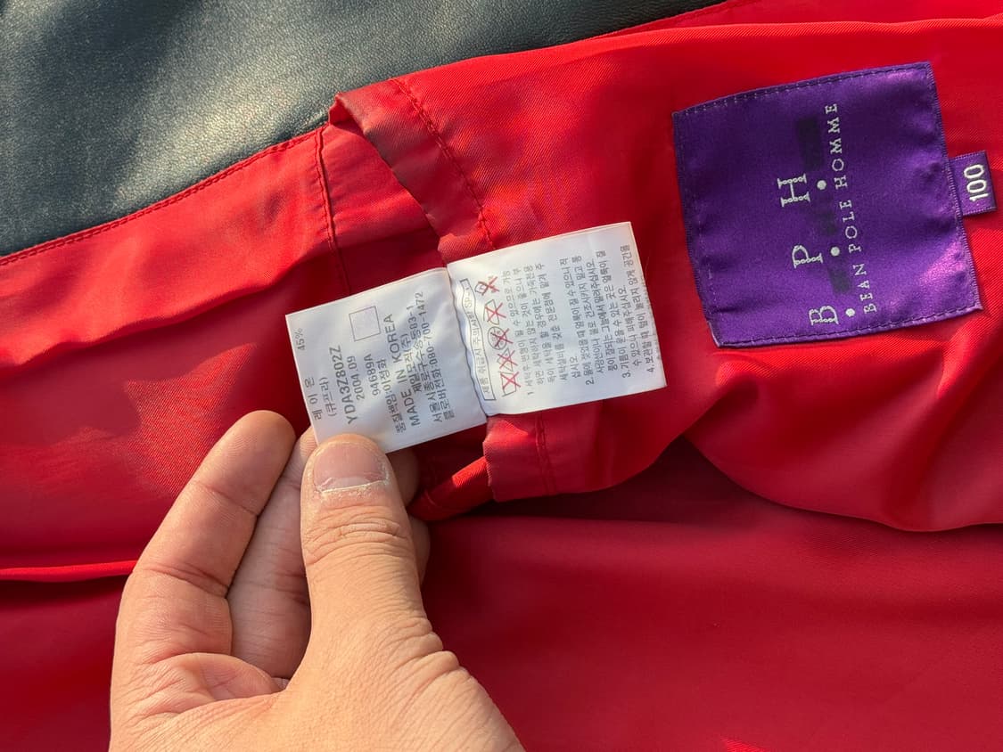 00s BPH 양가죽 싱글레더 가죽자켓 상품이미지8