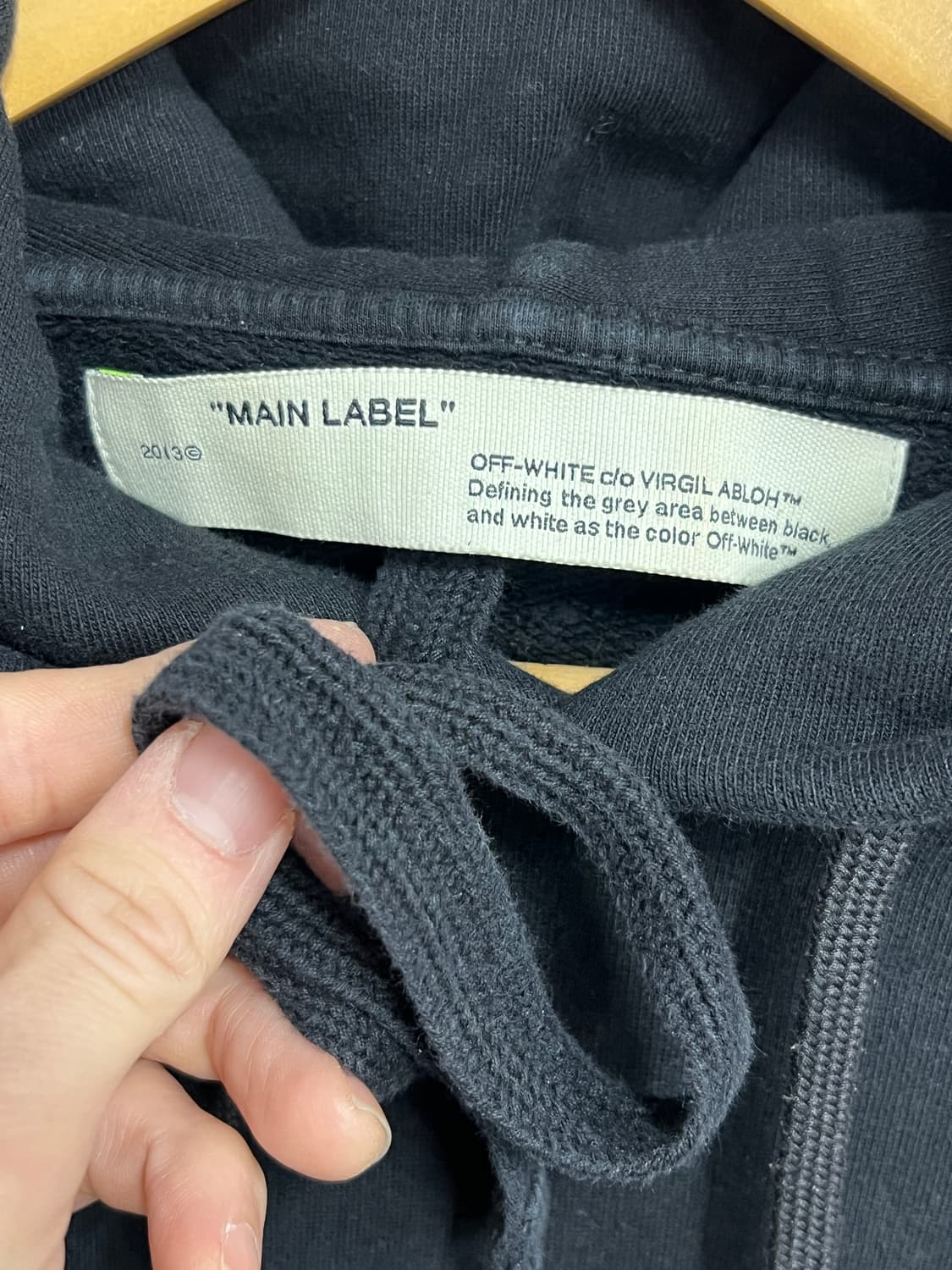 20fw OFF white 오프화이트 백본 애로우 백로고 풀오버 후드티 상품이미지6