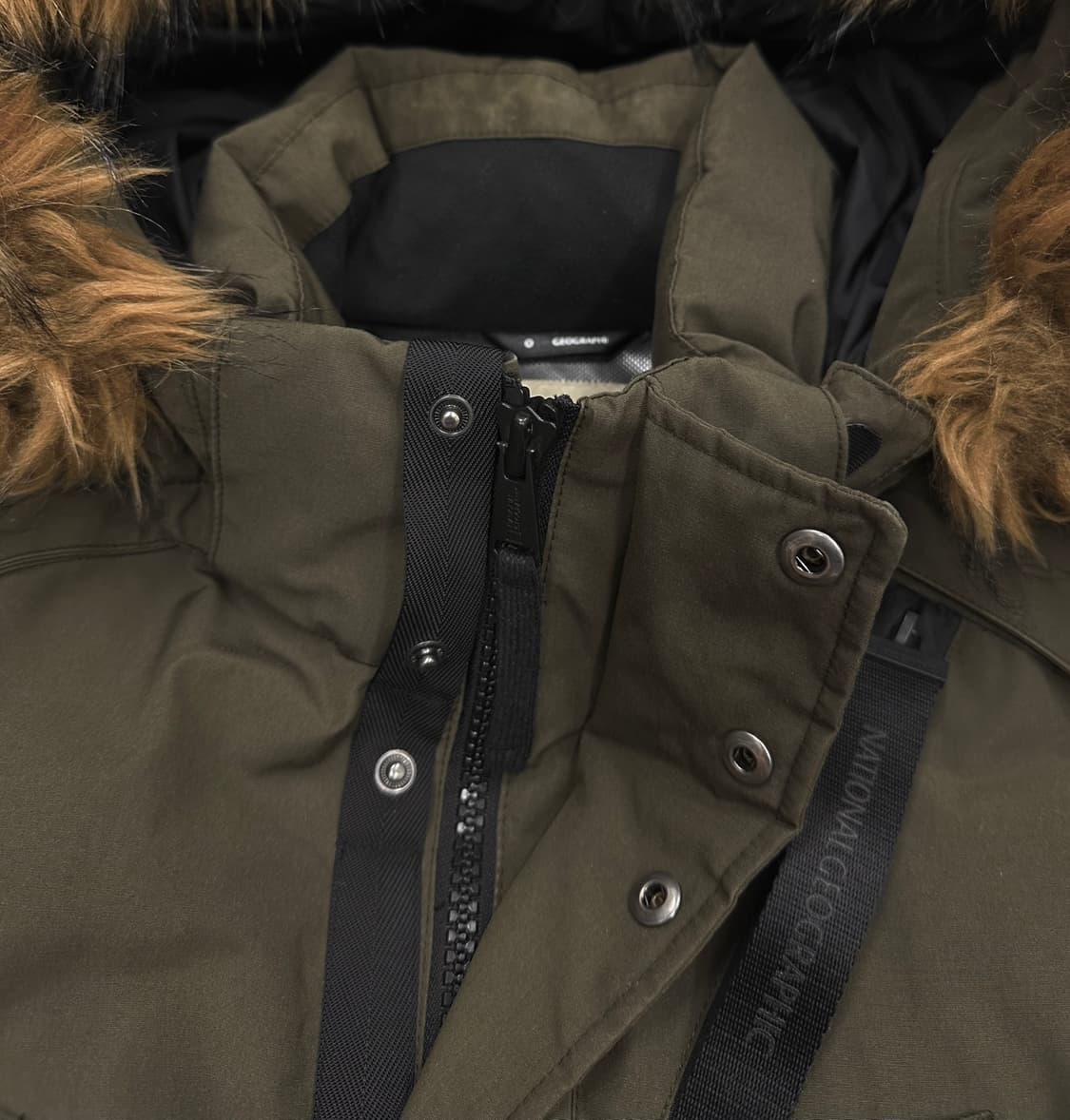 내셔널지오그래픽 덕다운 패딩 카키 (XL) 상품이미지3