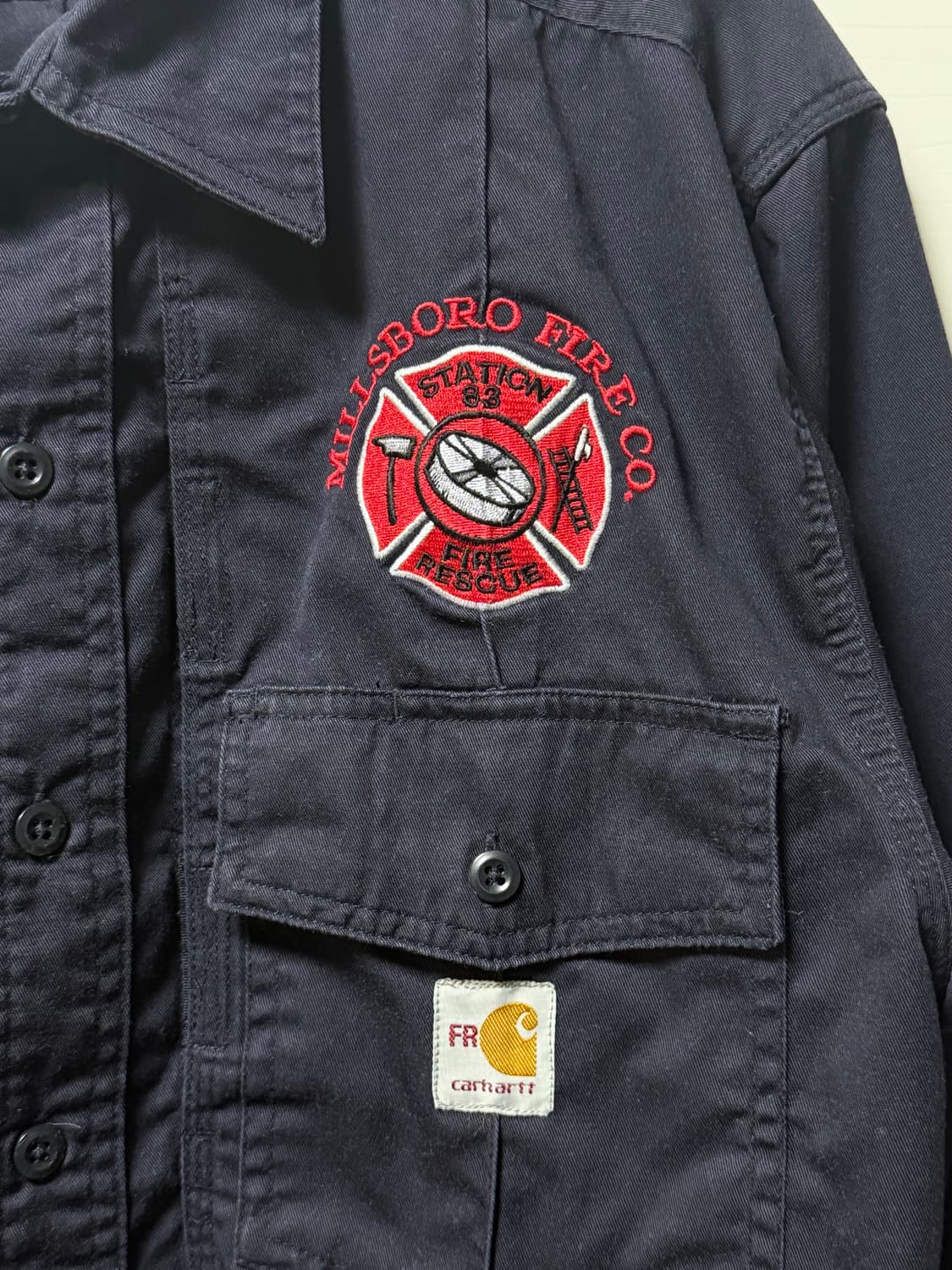 칼하트FR 투포켓 긴팔셔츠 XL (실측 M-L) 상품이미지2