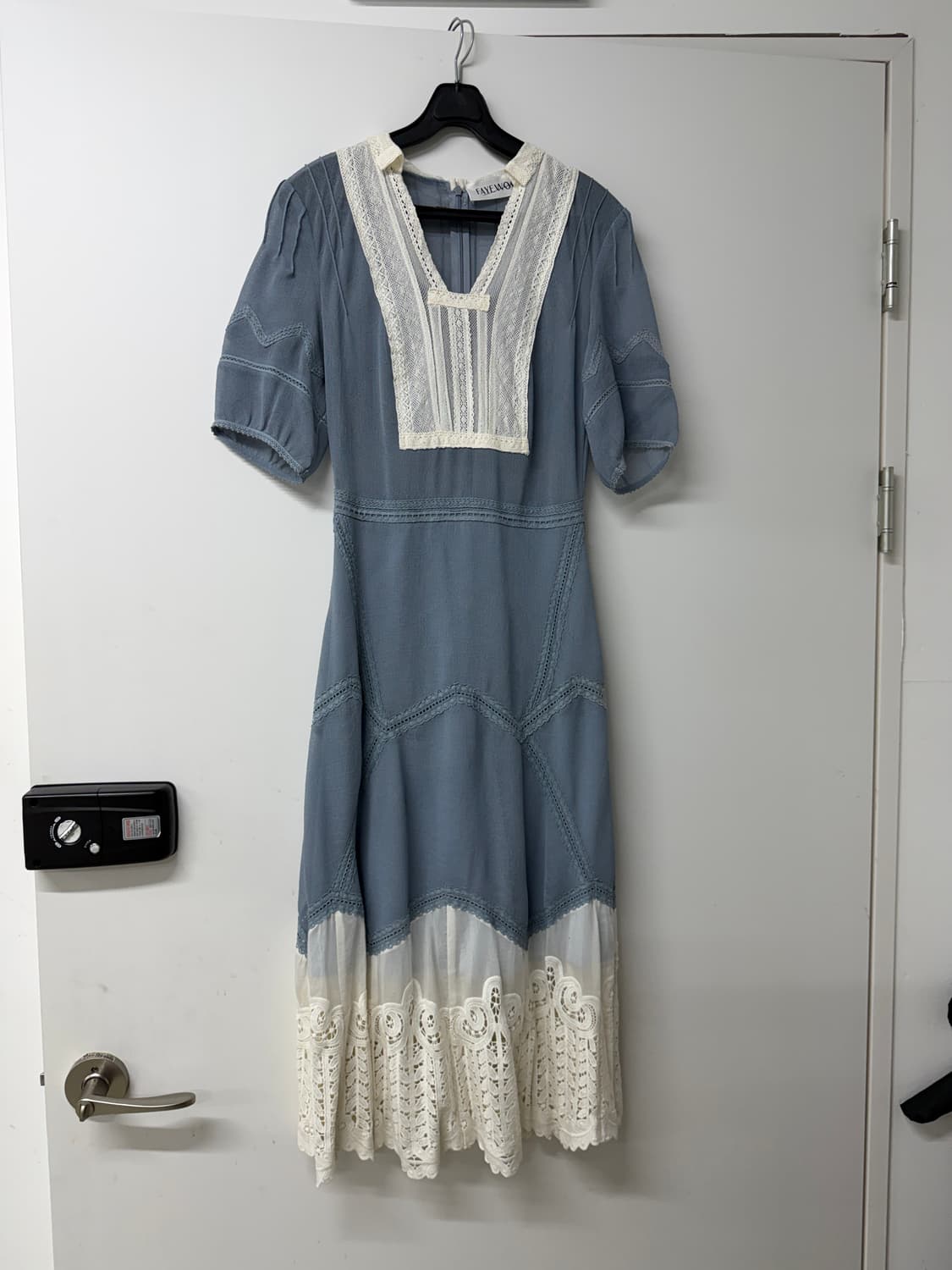 차정원 페이유 원피스 블루 레이스 롱 원피스 s(새상품) 상품이미지2