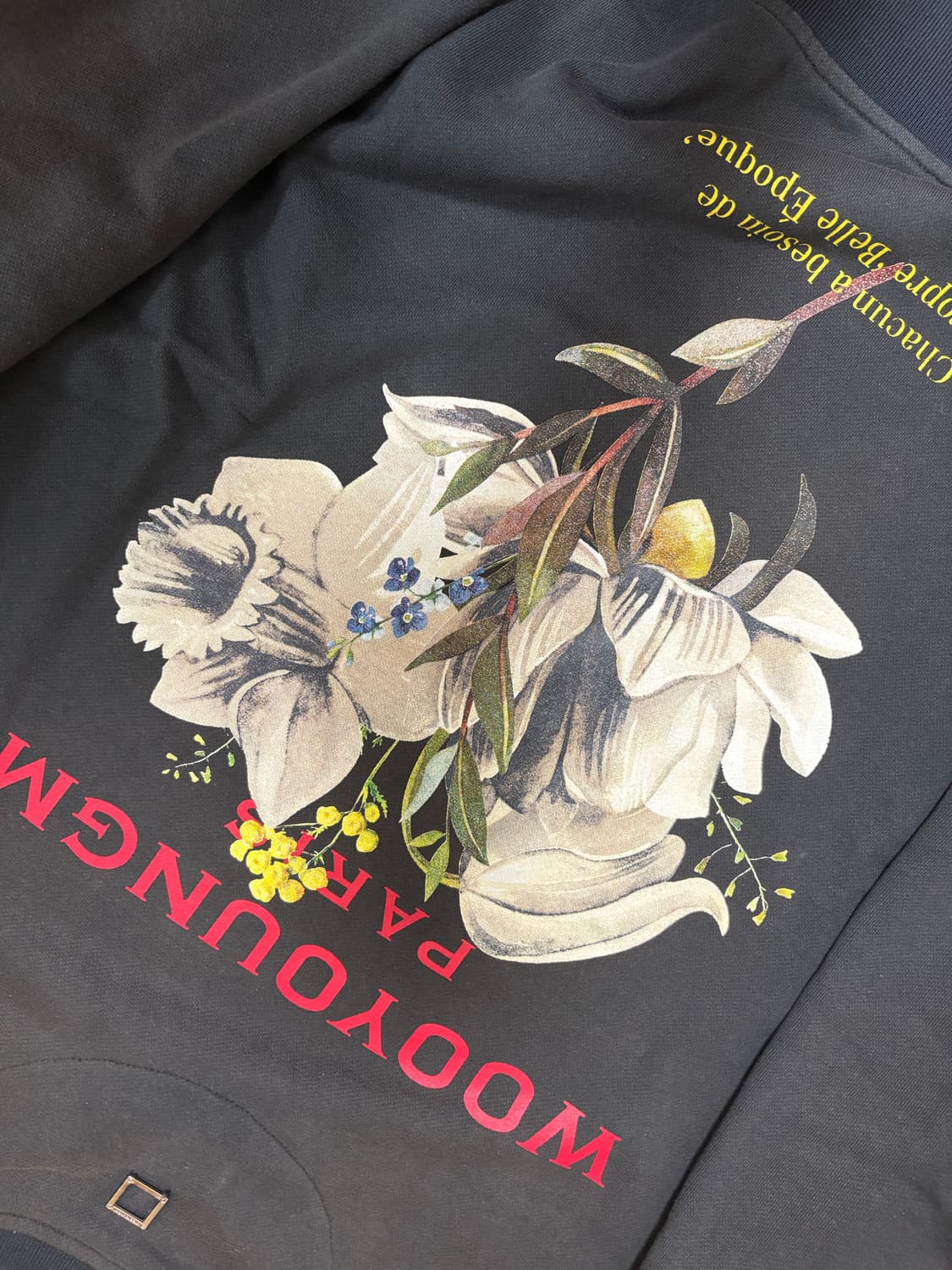 우영미 플라워 백로고 맨투맨 상품이미지2