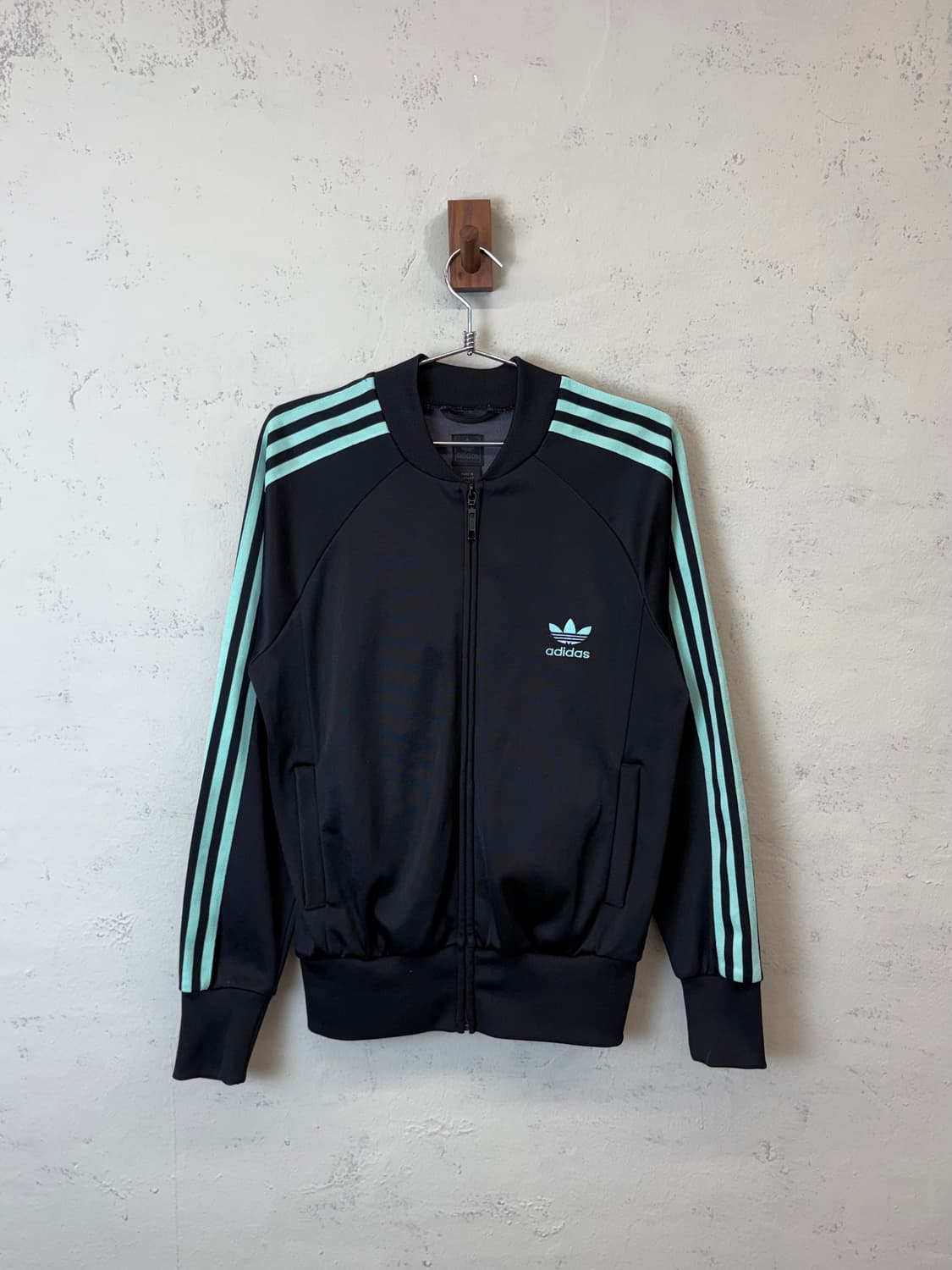 아디다스 빈티지 트레포일 민트 삼선 트랙탑 져지 상품이미지1