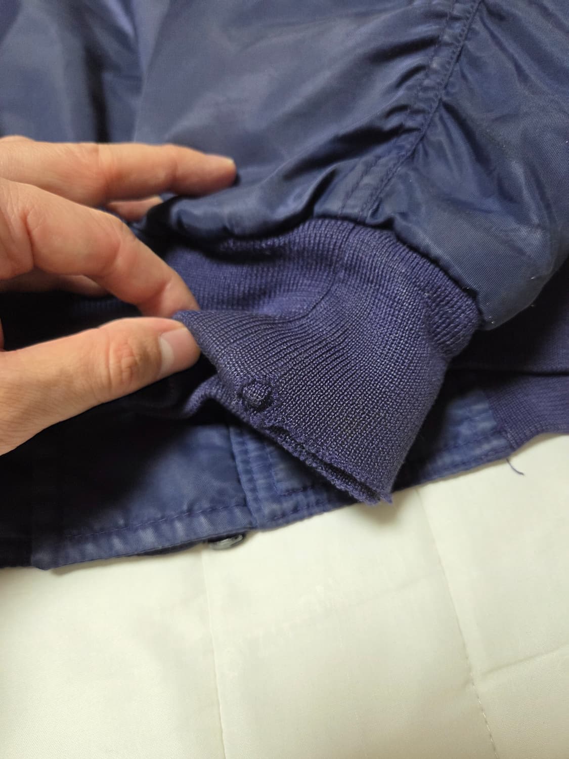 90s 폴로스포츠 스펠아웃 MA-1 랄프로렌 항공점퍼 다크네이비 상품이미지8