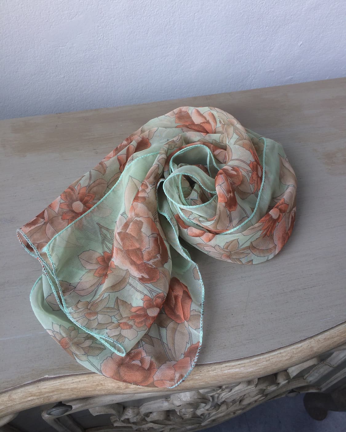 flower pattern scarf 상품이미지1
