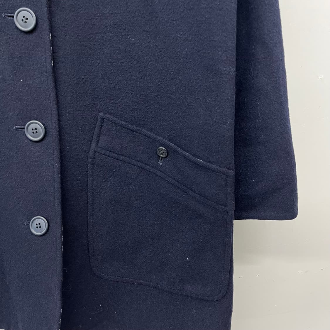 버버리 네이비 캐시미어 코트 여M 상품이미지3