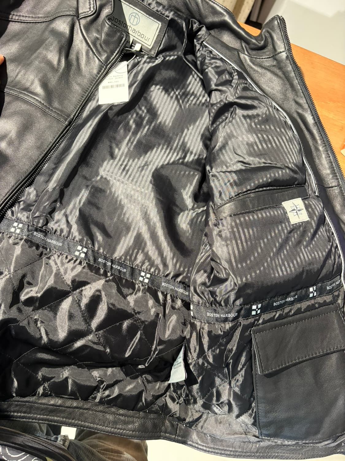 Boston Harbor 싱글 레더 자켓 상품이미지5