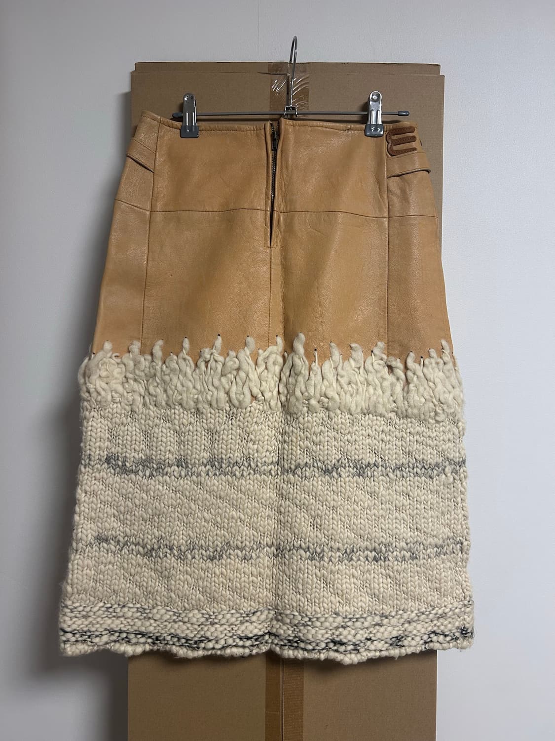vintage 고트스킨 울 스커트 상품이미지5