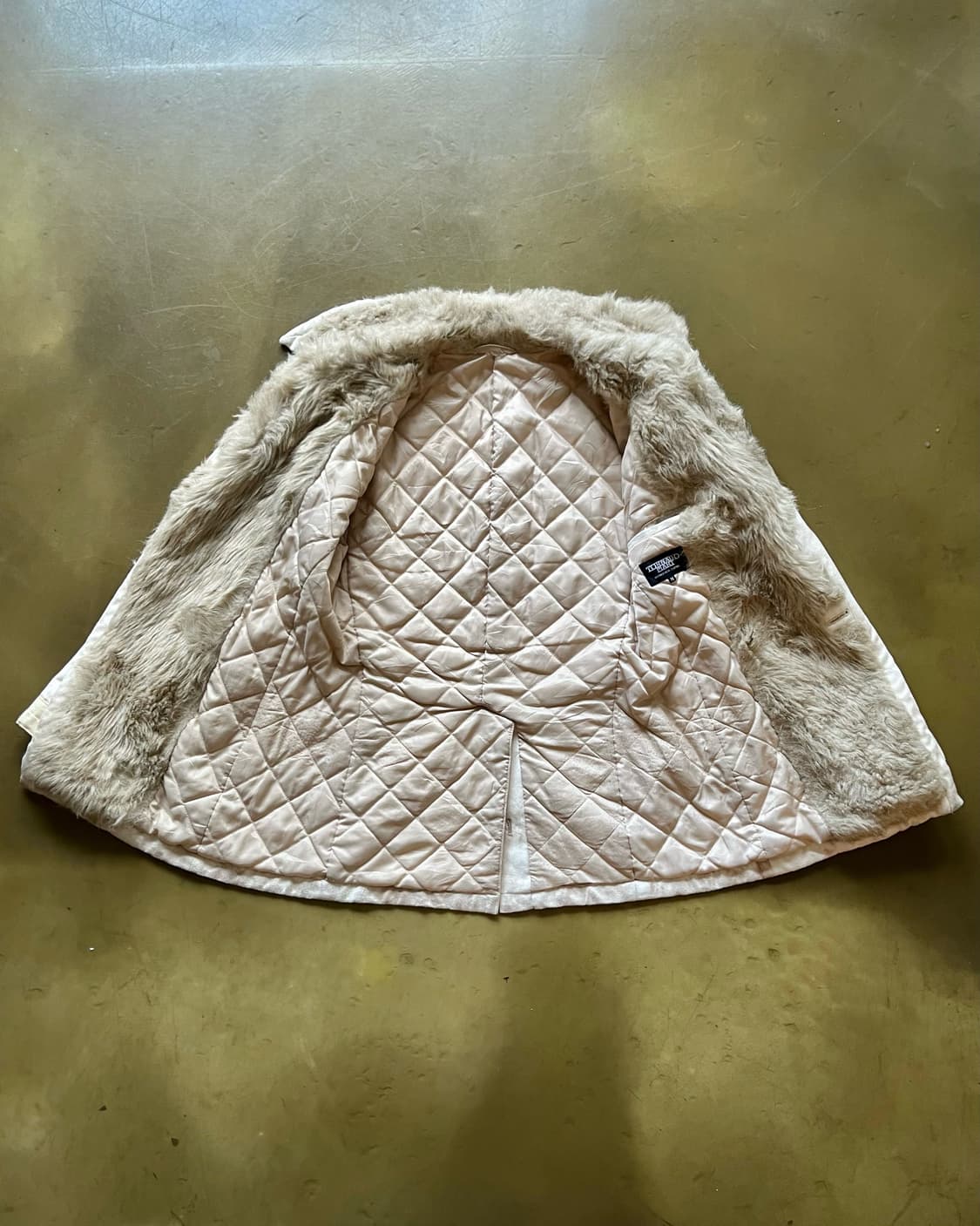 TORNADO MART Fur Trimming Leather Coat 상품이미지8