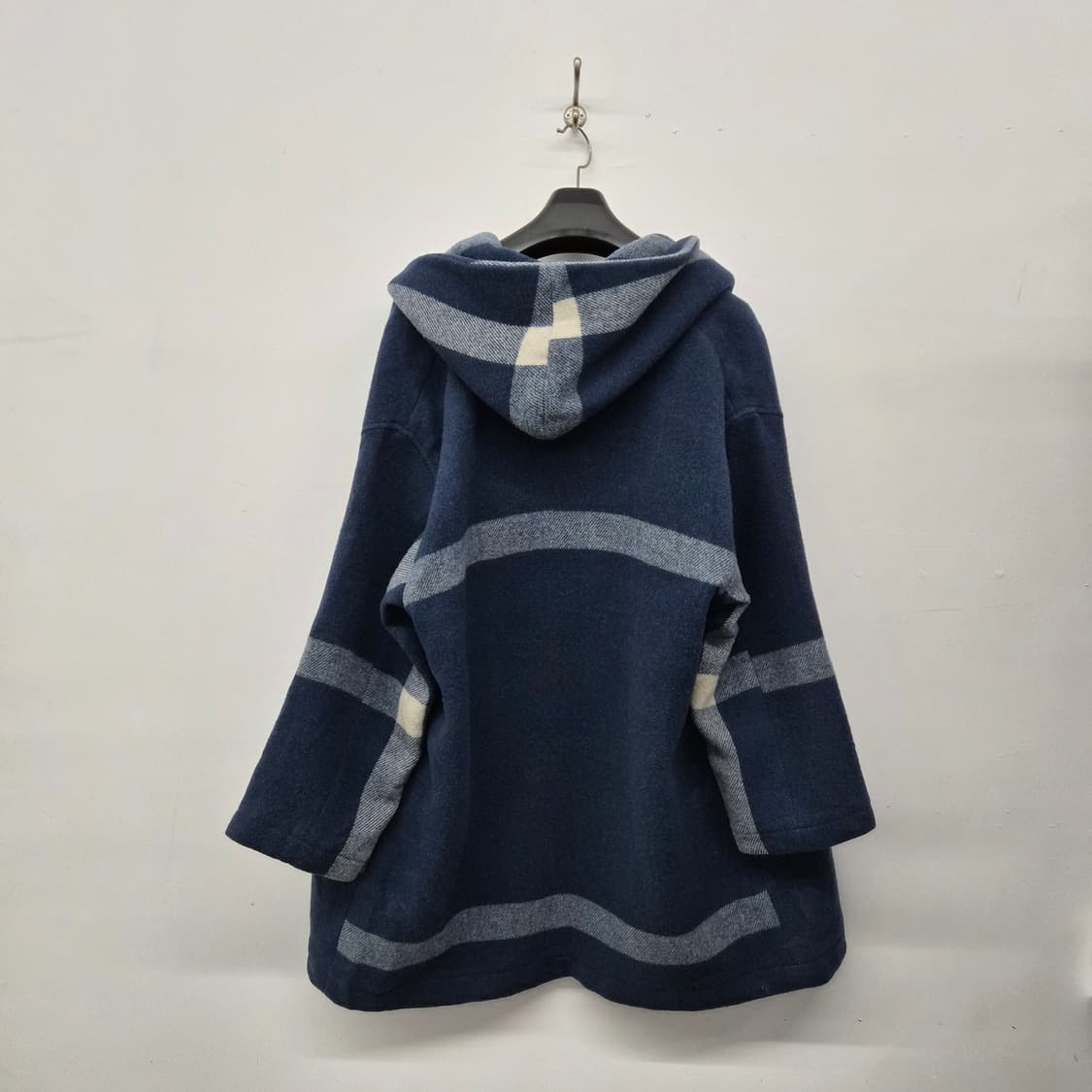 이세이미야케 네이비 스트라이프 후드 코트 남성 L 상품이미지6