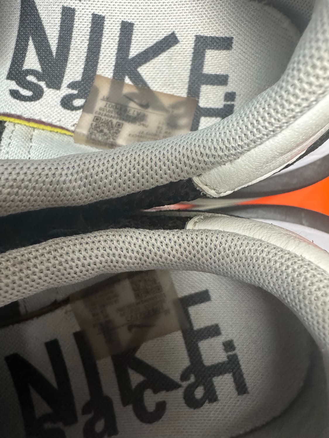 나이키 x 사카이 베이퍼와플 블랙 화이트 상품이미지8