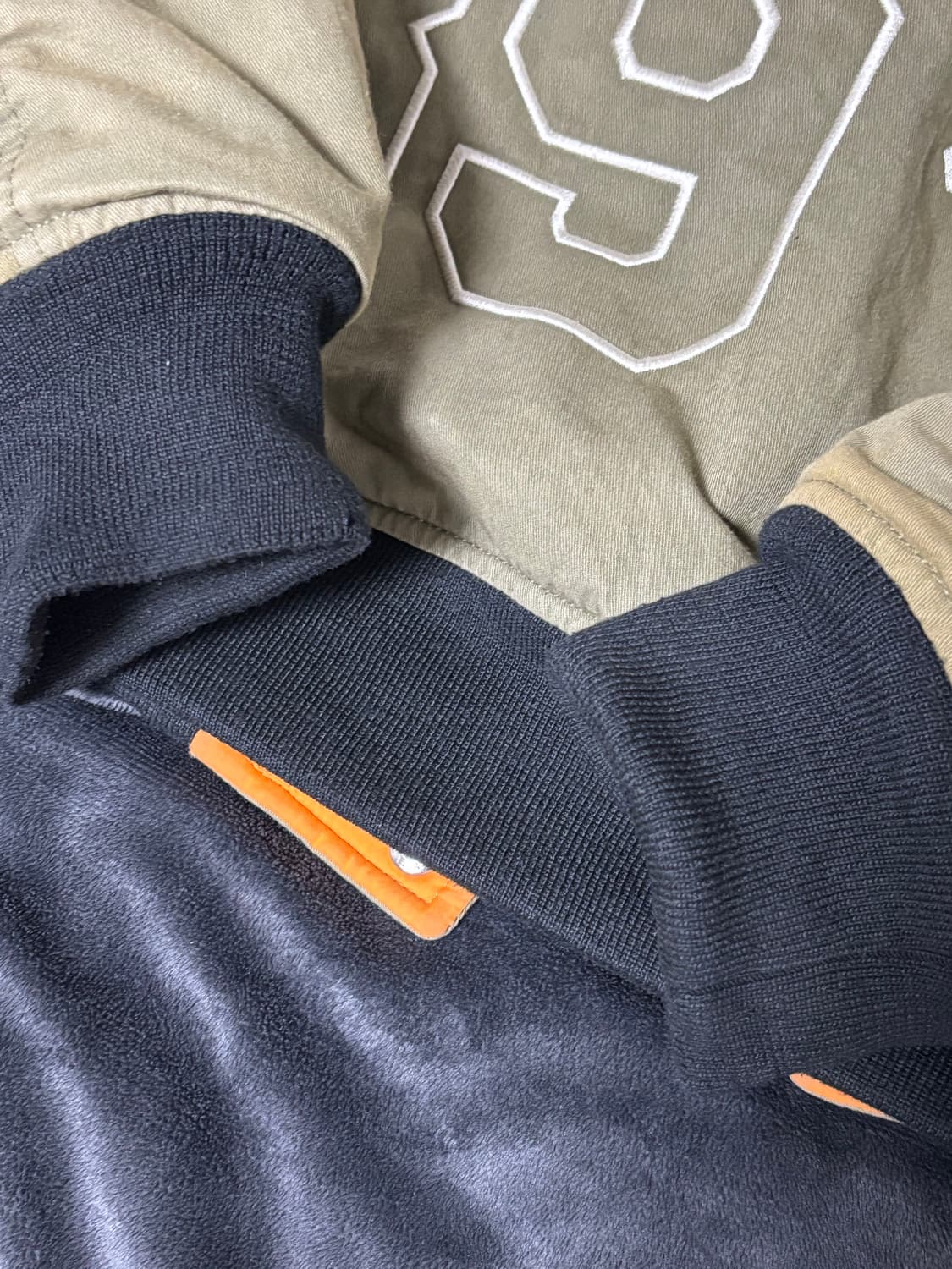 [M] 나투시 나이키 스투시 리버시블 자켓 올리브 상품이미지6