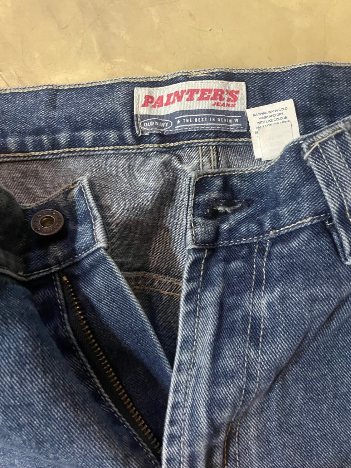 00s Old Navy 빈티지 카펜터 데님팬츠 33x30 상품이미지5