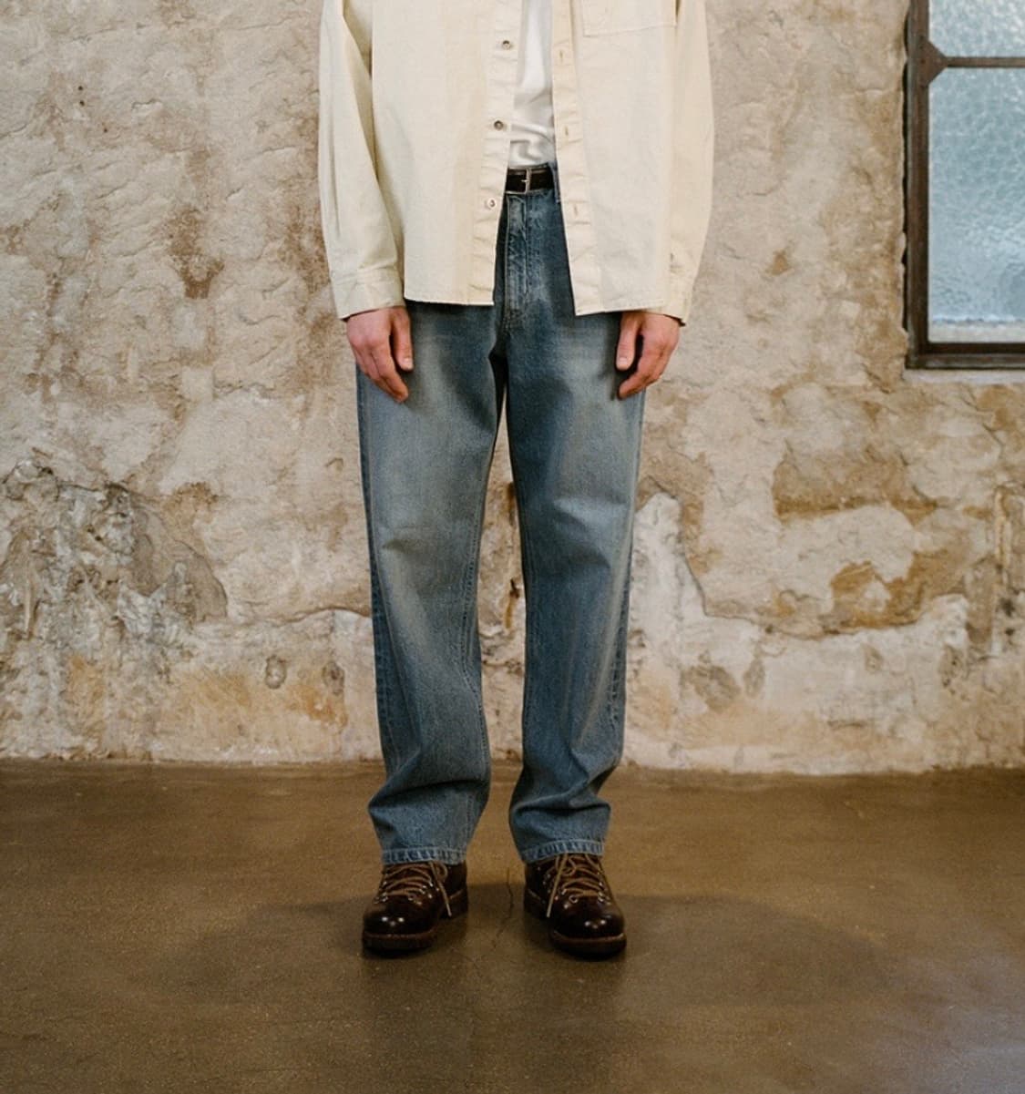 셔터 5p 와이드 데님 팬츠 M 상품이미지2