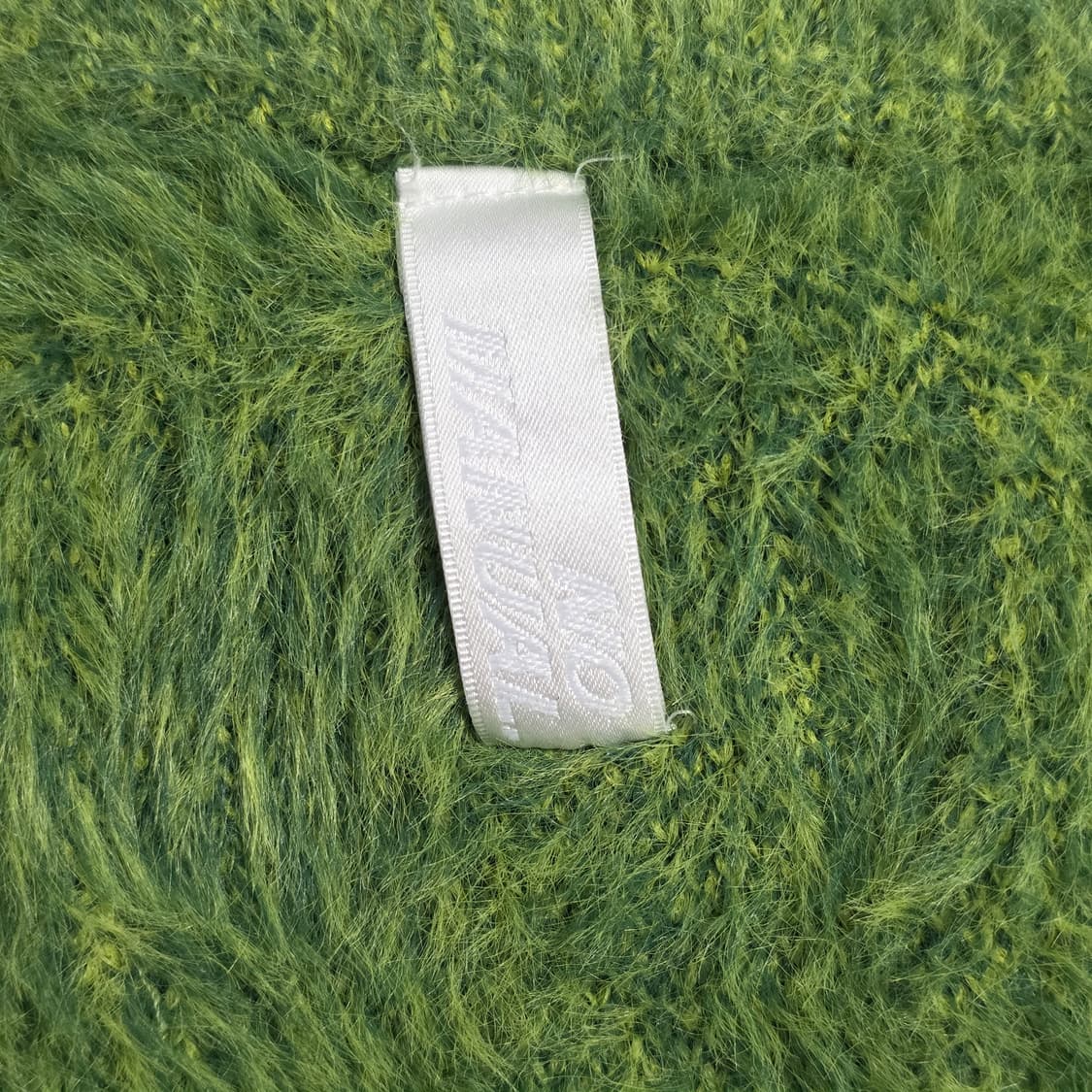 0144 노메뉴얼 NOMANUAL 퍼 니트 L / 그린 / 23FW 상품이미지5