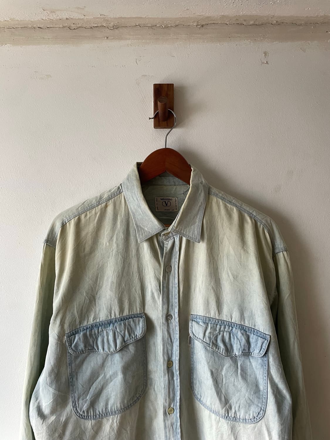 80-90‘s Vintage Valentino Denim Shirt 상품이미지1