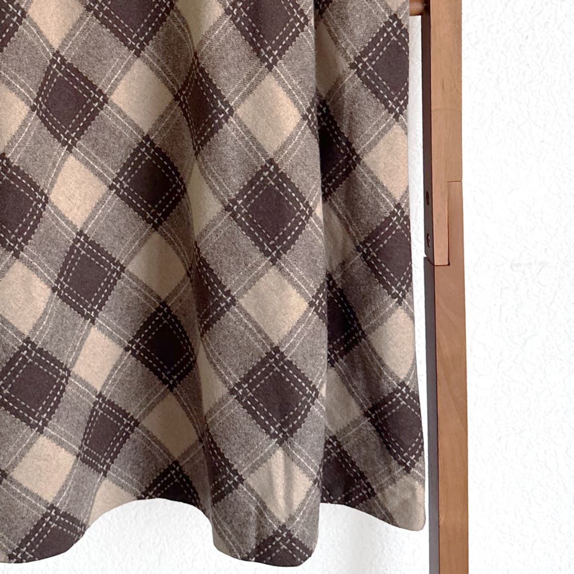 헤리티지 아가일 울 스커트 상품이미지3