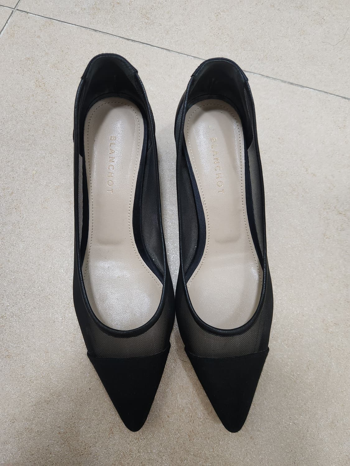 [blanchot] 블랑쇼 하프문 메쉬 - 240 / 통굽 4cm 상품이미지5