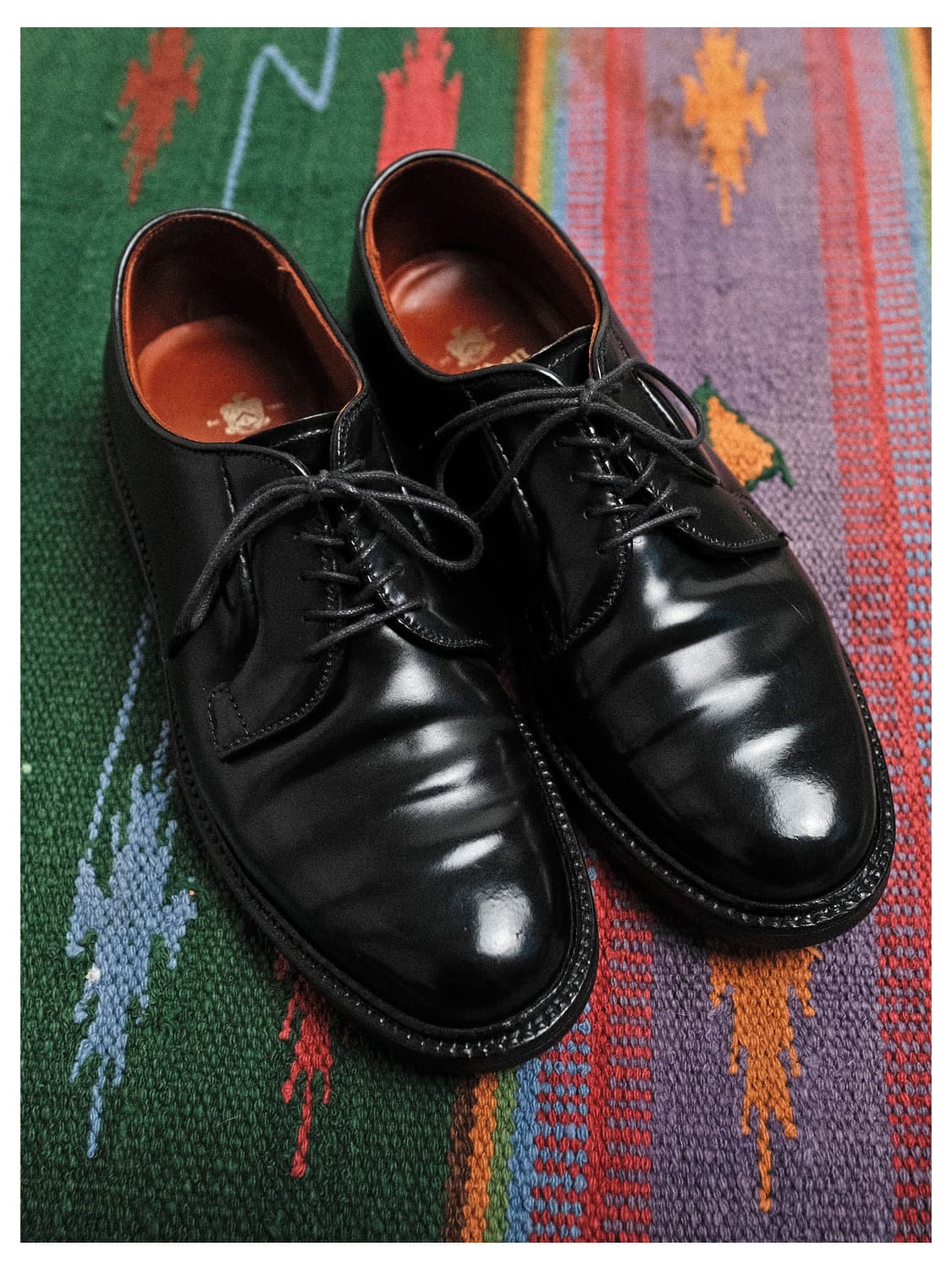 알든 9901 블랙 코토반 플레인 토 더비 5.5D/배리 라스트 상품이미지1