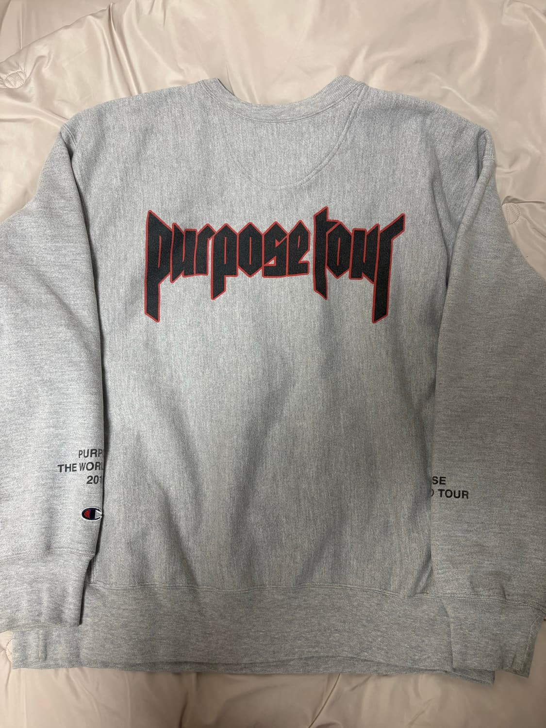 챔피온 2016 저스틴 비버 퍼포스 투어 스태프 스웻셔츠 상품이미지3